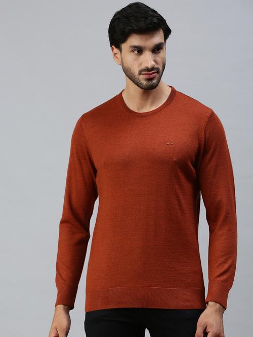 rust solid pullover - 18457394 - Very Small Image - 1