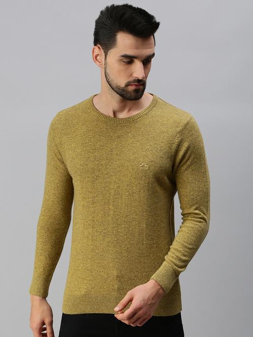 olive solid pullover - 18457488 - Very Small Image - 1