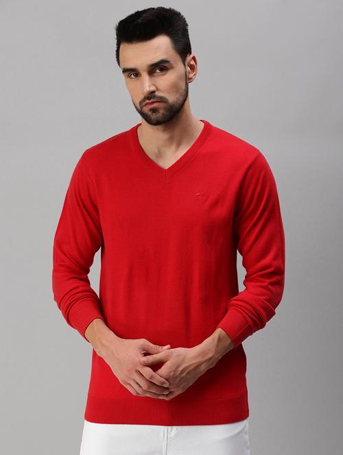 red solid pullover - 18457560 - Very Small Image - 1
