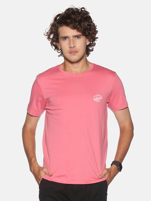 pink solid casual t-shirt - 18457999 - Very Small Image - 1