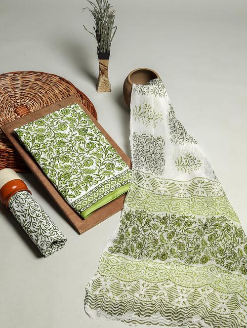 printed unstitched suit set - 18458920 - Very Small Image - 1