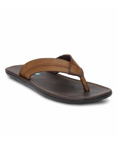 men tan toe separator slipper - 18459852 - Very Small Image - 1