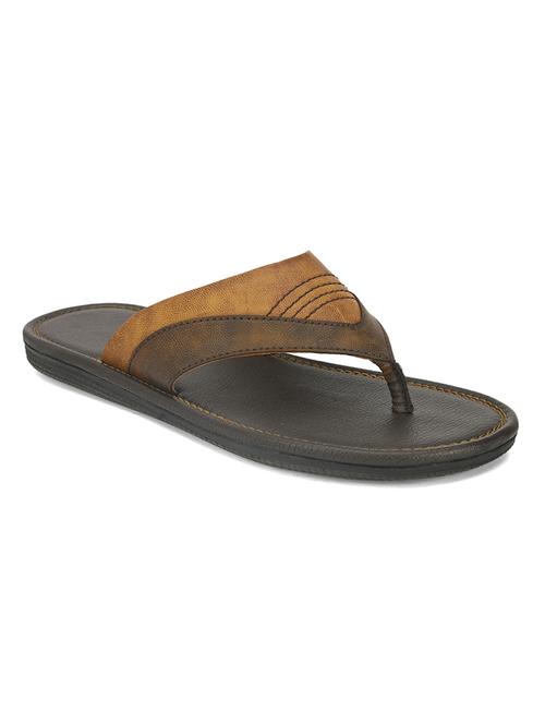 tan synthetic slip on slippers - 18459858 - Very Small Image - 1