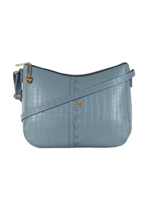 light blue textured regular sling bag - 18459960 - Very Small Image - 1