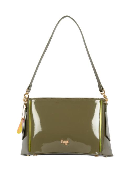 olive solid regular handbag - 18459970 - Very Small Image - 1