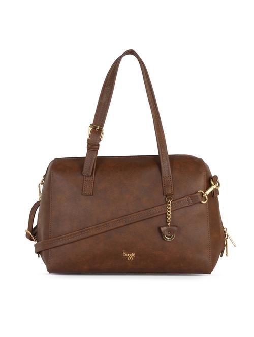 brown solid regular sling bag - 18459972 - Very Small Image - 1