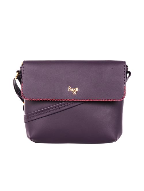 purple solid messenger sling bag - 18459984 - Very Small Image - 1
