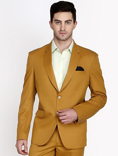 yellow solid formal blazer - 18460061 - Very Small Image - 1