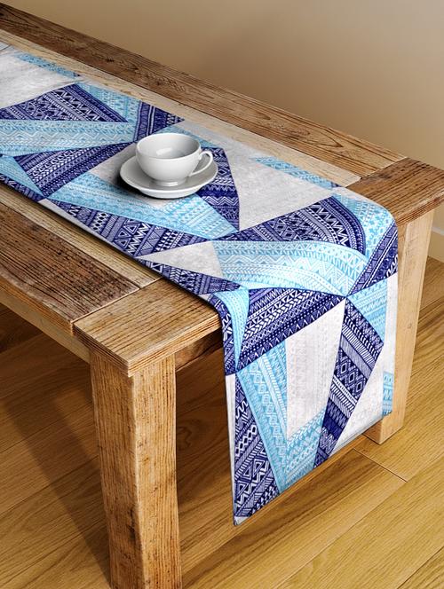 alina decor digital printed table runner for center and dining tabale - 13x54 inch - 18460069 - Very Small Image - 1