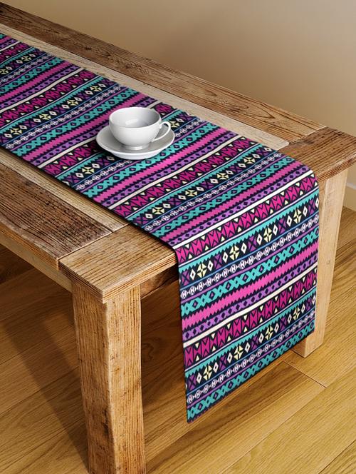 alina decor digital printed table runner for center and dining tabale - 13x54 inch - 18460071 - Very Small Image - 1