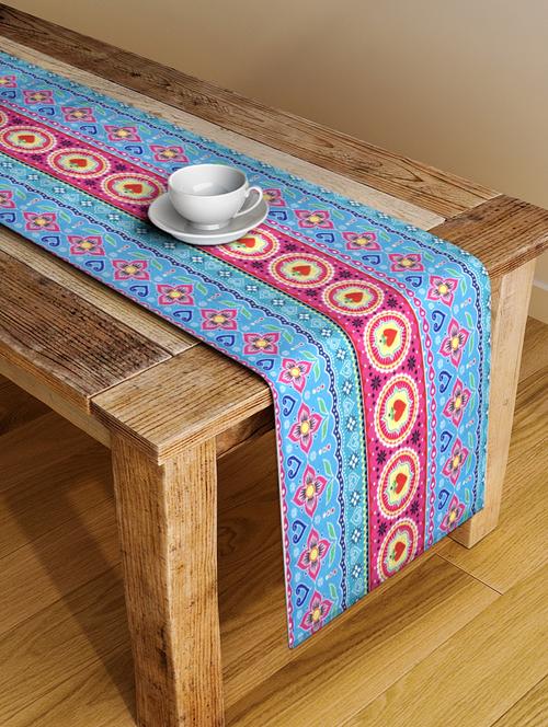 alina decor digital printed table runner for center and dining tabale - 13x54 inch - 18460084 - Very Small Image - 1