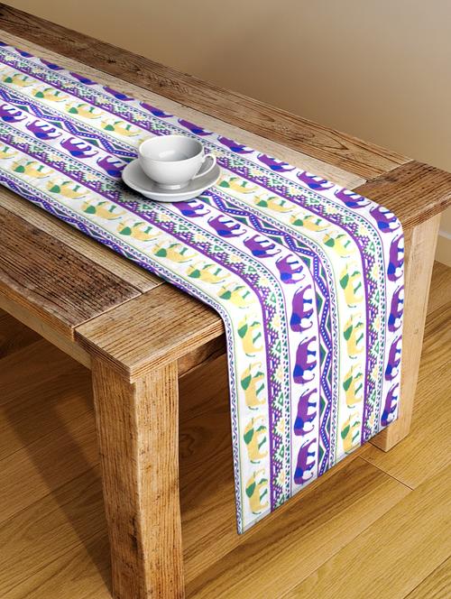 alina decor digital printed table runner for center and dining tabale - 13x54 inch - 18460091 - Very Small Image - 1