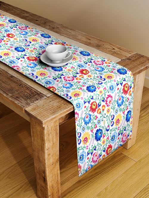 alina decor digital printed table runner for center and dining tabale - 13x54 inch - 18460094 - Very Small Image - 1