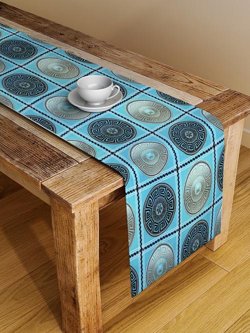 alina decor digital printed table runner for center and dining tabale - 13x56 inch - 18460120 - Very Small Image - 1