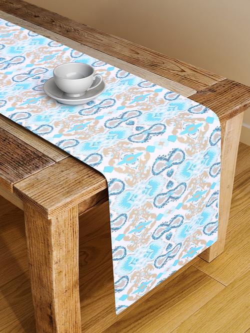 alina decor digital printed table runner for center and dining tabale - 13x56 inch - 18460170 - Very Small Image - 1