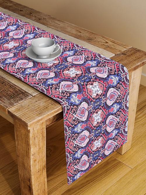 alina decor digital printed table runner for center and dining tabale - 13x56 inch - 18460184 - Very Small Image - 1