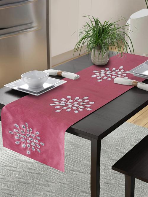 alina decor embllished table runner for center and dining tabale - 13x60 inch - 18460231 - Very Small Image - 1