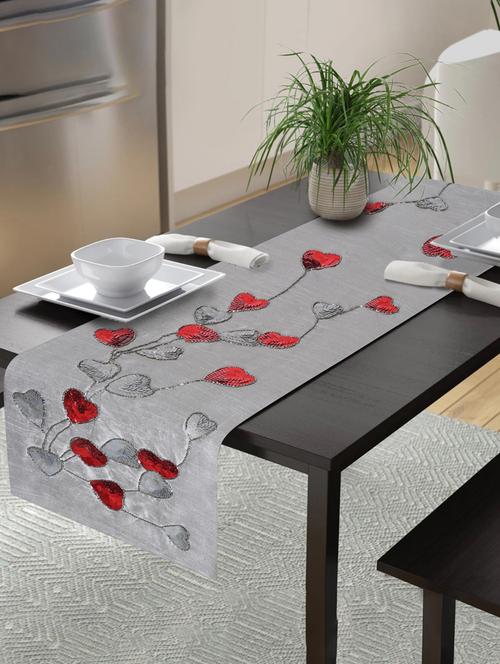 alina decor embllished table runner for center and dining tabale - 13x60 inch - 18460249 - Very Small Image - 1