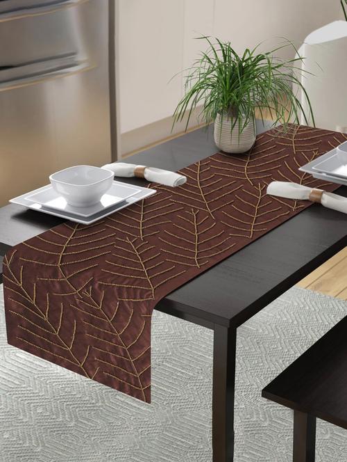 alina decor embllished table runner for center and dining tabale - 13x60 inch - 18460264 - Very Small Image - 1