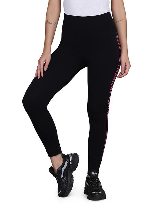 high rise side taped leggings - 18460325 - Very Small Image - 1