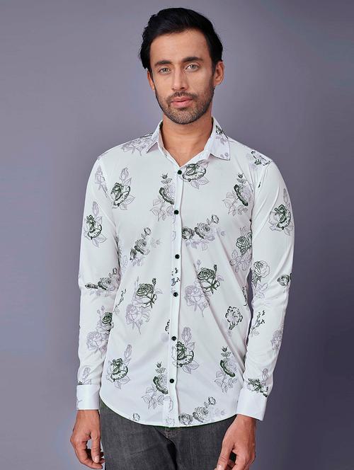 light-blue printed casual shirt - 18460358 - Very Small Image - 1