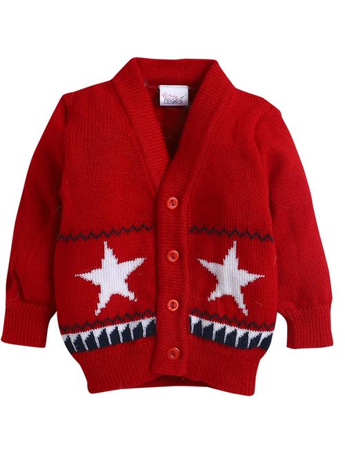 boys maroon sweater with cap & socks - 18460393 - Very Small Image - 1