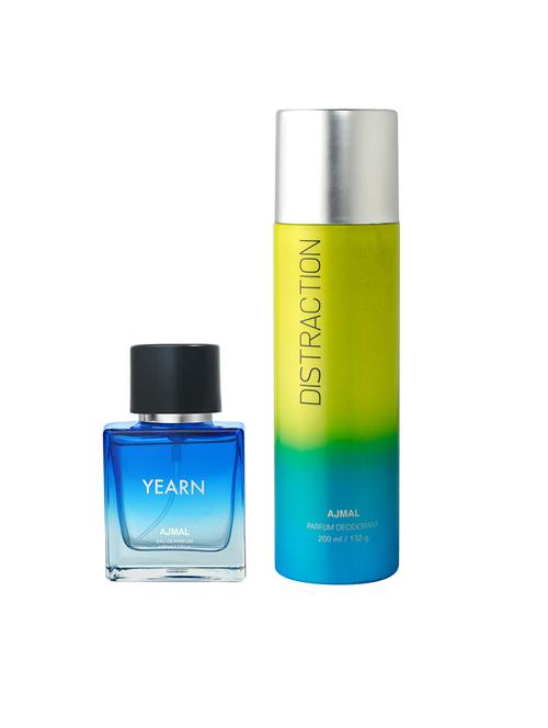 ajmal yearn edp 50 ml for men and ajmal distraction deodorant 200 ml for unisex +2 perfume testers free - 18460762 - Very Small Image - 1