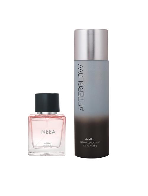 ajmal neea edp 50 ml for women and ajmal after glow deodorant 200 ml for unisex +2 perfume testers free - 18460769 - Very Small Image - 1