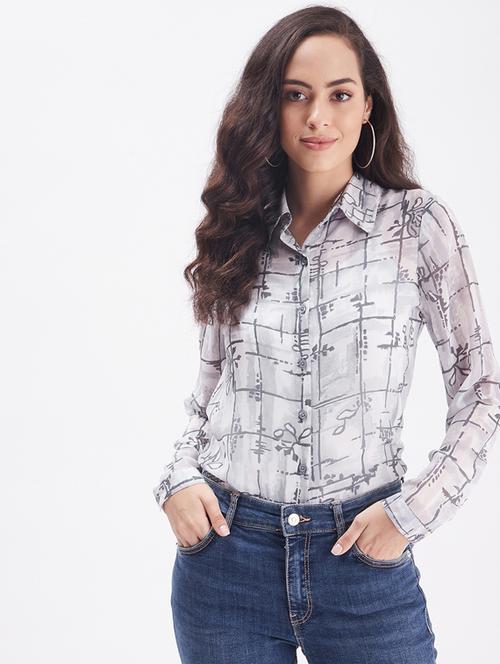 long sleeved printed shirt - 18461199 - Very Small Image - 1