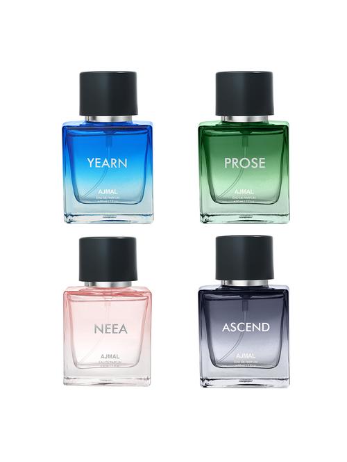ajmal ascend edp 50 ml and neea edp 50 ml and prose edp 50 ml and yearn edp 50 ml for men +2 perfume testers free - 18461385 - Very Small Image - 1