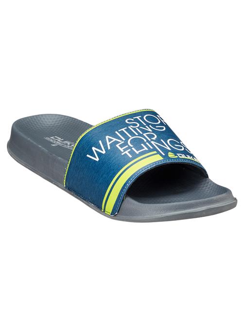men grey slip on sliders - 18461643 - Very Small Image - 1