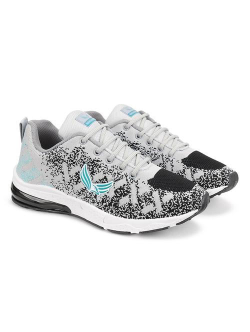 men grey lace up sport shoe - 18461686 - Very Small Image - 1