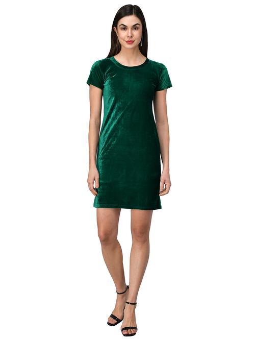 round neck solid bodycon dress - 18461718 - Very Small Image - 1