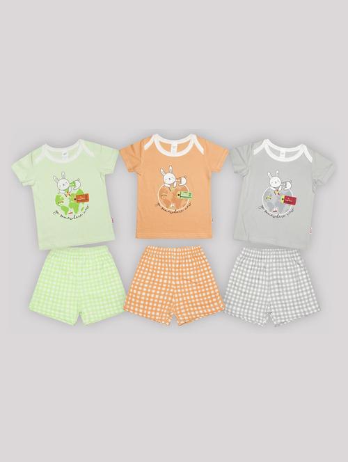 kids set of 3 printed suit set - 18461802 - Very Small Image - 1