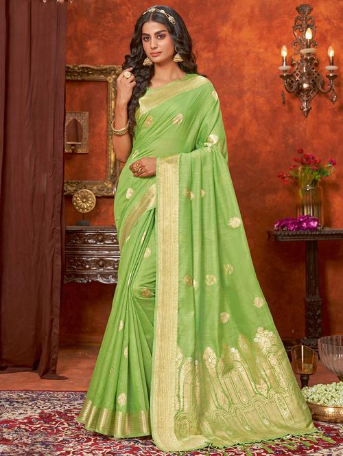 self design zari work woven saree - 18461955 - Very Small Image - 1