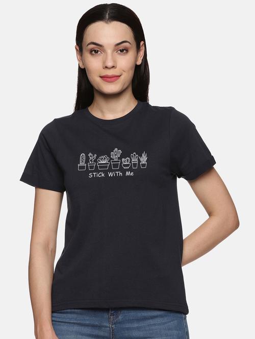round neck graphic t-shirt - 18462034 - Very Small Image - 1