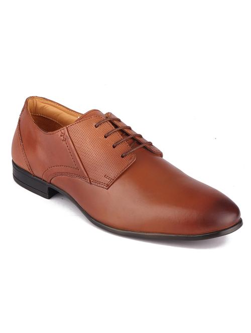 tan lace-up derby shoe - 18462575 - Very Small Image - 1