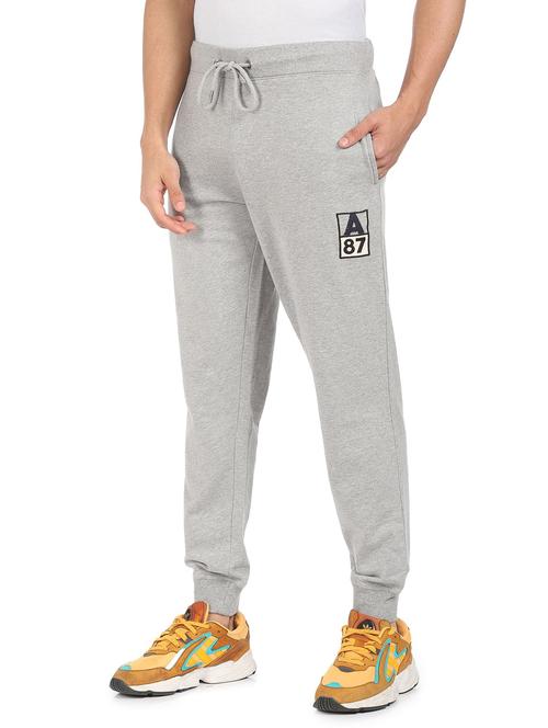 grey printed joggers track pant - 18463852 - Very Small Image - 1