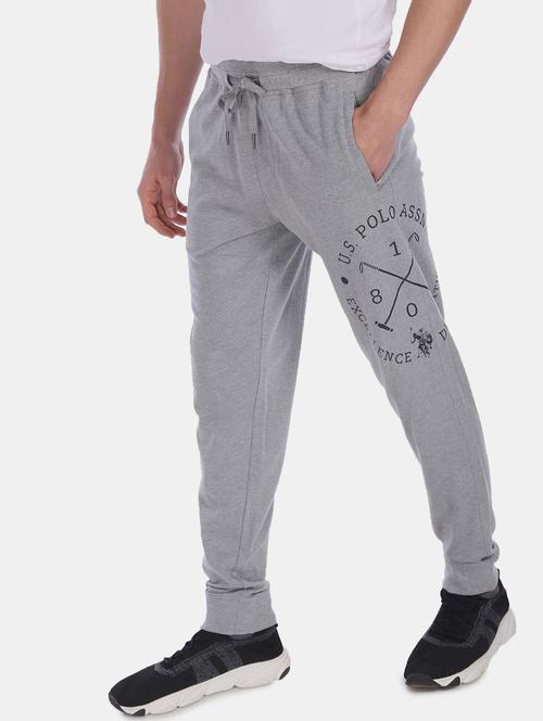 grey printed joggers track pant - 18463902 - Very Small Image - 1