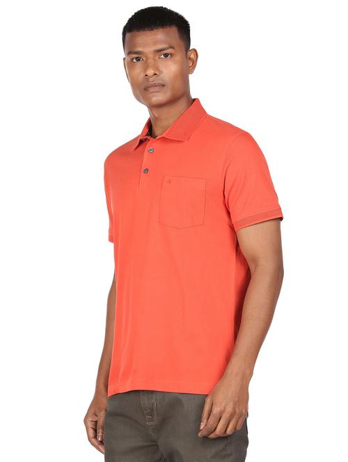coral solid polo t-shirt - 18464159 - Very Small Image - 1
