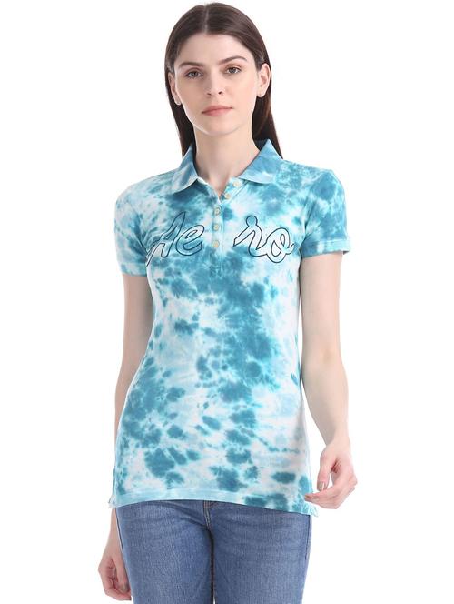 polo neck tie & dye t-shirt - 18464460 - Very Small Image - 1