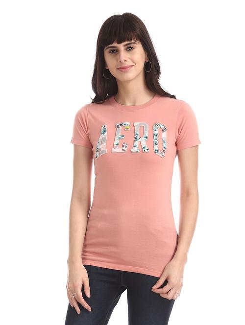 crew neck applique t-shirt - 18464657 - Very Small Image - 1