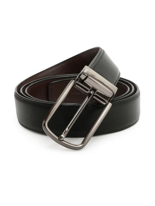 ripped gunmetal leather belt - 18465853 - Very Small Image - 1