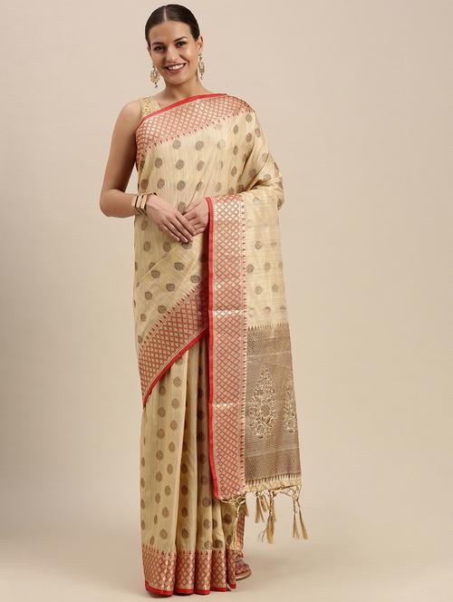 jacquard work woven saree - 18466937 - Very Small Image - 1