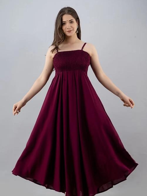 red rayon dress - 18467221 - Very Small Image - 1