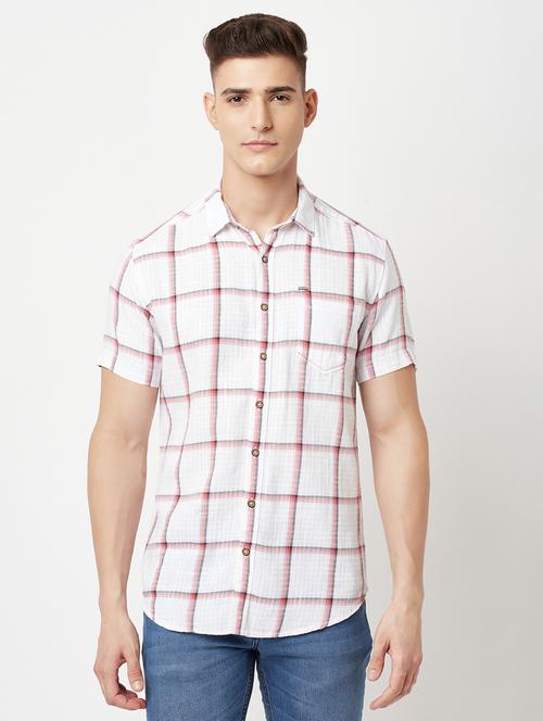 mens checks casual shirt - 18467304 - Very Small Image - 1