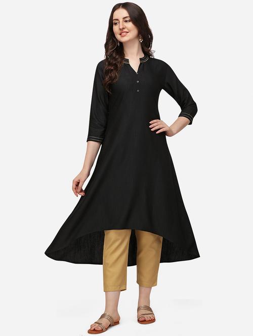 solid kurta palazzo set - 18467346 - Very Small Image - 1