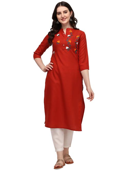 embroidered kurta pant set - 18467386 - Very Small Image - 1