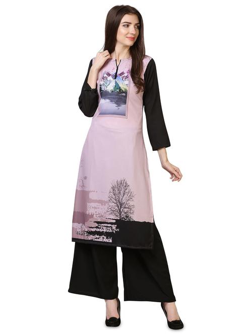 digital printed kurta palazzo set - 18467415 - Very Small Image - 1