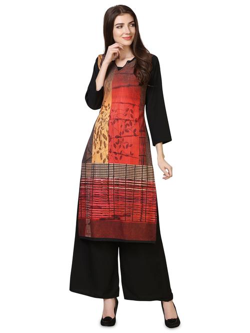 digital printed kurta palazzo set - 18467417 - Very Small Image - 1